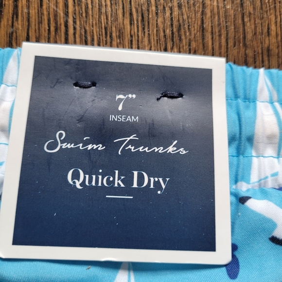 Club Room 7" Quick Dry Sailboat Print Swim Trunks Size Men's XXL NEW with Tags - Picture 10 of 12